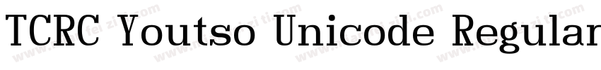 TCRC Youtso Unicode Regular字体转换